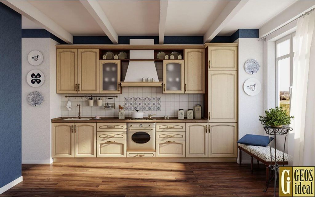Кухня Миссури из массива ясеня. Фото 1 Кухня Миссури из массива ясеня. Фото 1