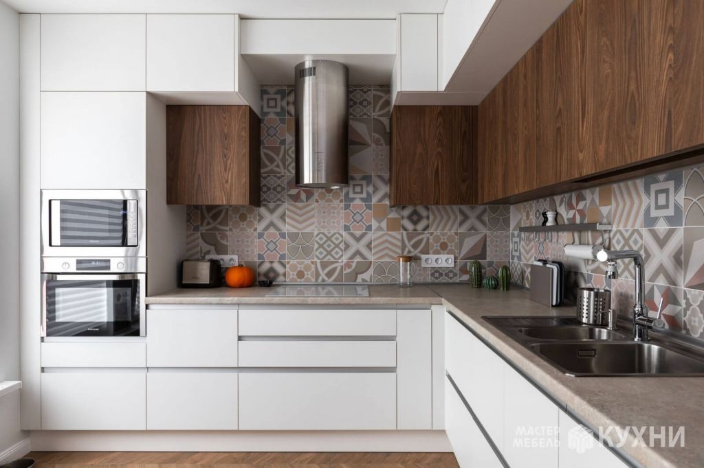 Угловая кухня Чикаго из акрила. Фото 2 Угловая кухня Чикаго из акрила. Фото 2