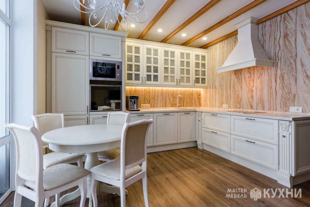 Угловая кухня ЗОВ Мадейра из массива ясеня. Фото 1 Угловая кухня ЗОВ Мадейра из массива ясеня. Фото 1