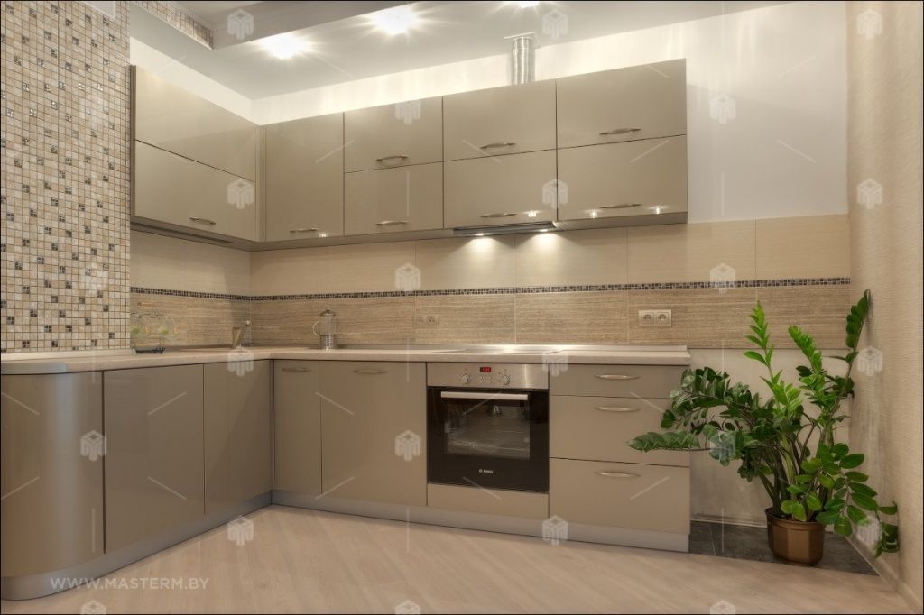 6 стильных кухонь с плиткой «Керамин».