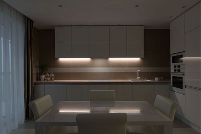 Угловая кухня из акрила - Цвет: Белый - 2