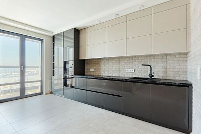 Кухня из акрила - Цвет: Черный Белый - 2