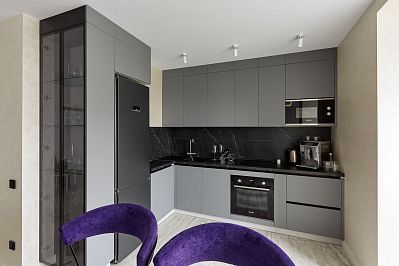 Кухня  из fenix - Цвет: Серый - 1