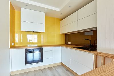 Кухня из крашеного МДФ - Цвет: Белый - 2