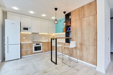 Кухня из пластика - Цвет: Белый Дерево - 2