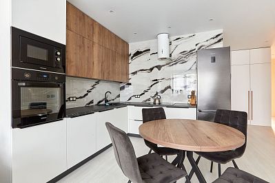 Кухня из акрила - Цвет: Дерево Белый - 1