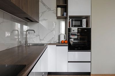 Кухня из пластика - Цвет: Дерево Белый - 2