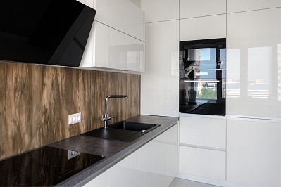 Угловая кухня из акрила - Цвет: Белый - 2