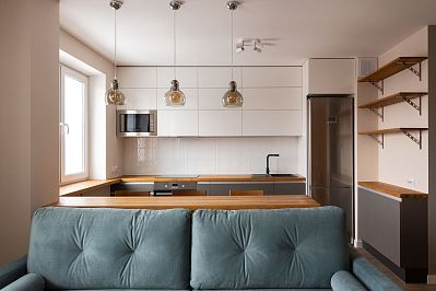 Кухня из акрила - Цвет: Белый Серый - 2