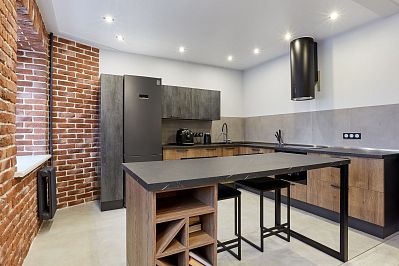 Кухня из ламинированного ДСП - Цвет: Черный Дерево - 2