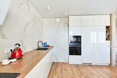 кухня арт из крашеного мдф - цвет: белый - 2